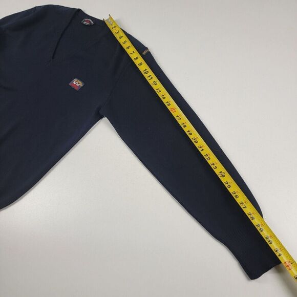 Vintage Paul&Shark Yachting Sweater Jumper Acrylic Merino Wool V-Neck Size Large - Picture 7 of 7